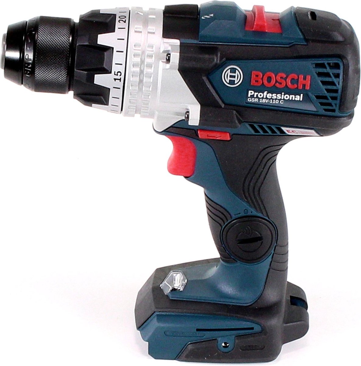Bosch Professional GSR 18V-110 C Accu Schroefboormachine Bluetooth 18V Basic Body - 06019G0108